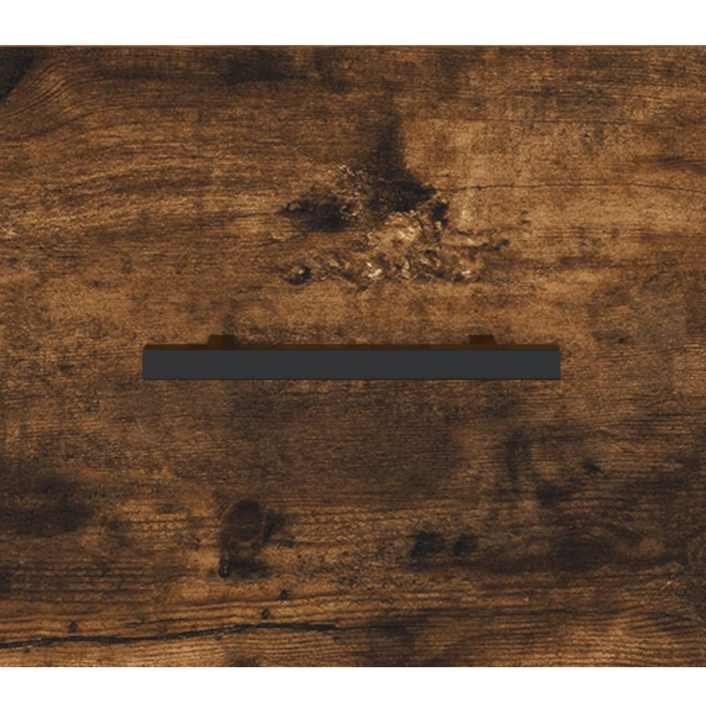 vidaXL Single Door 3 Drawer Smoked Oak Highboard Image 5