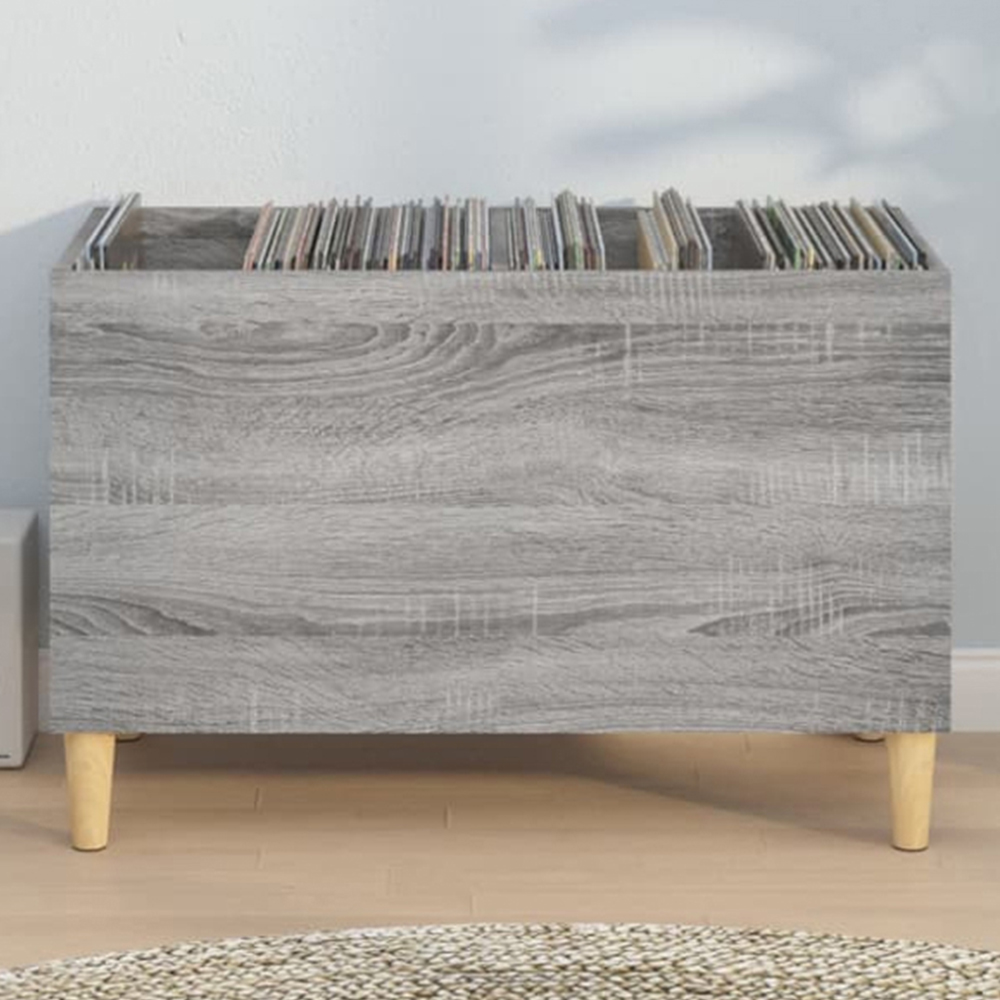 vidaXL Grey Sonoma Record Cabinet Image 1