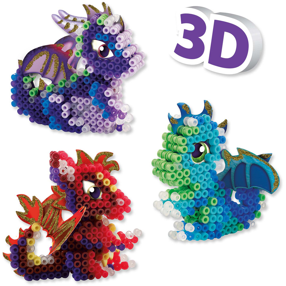SES Creative Beedz Dragons Iron On Beads Kit 1800 Piece Image 3