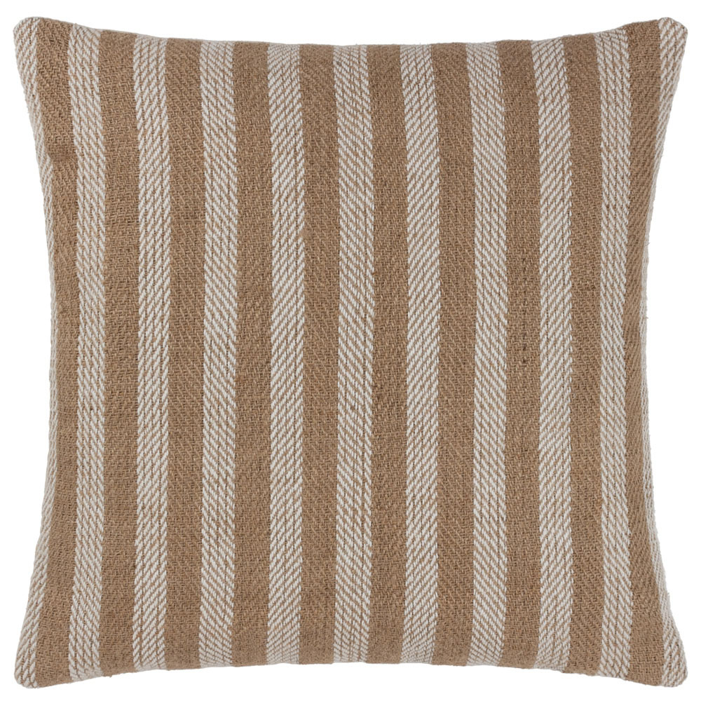 Yard Strata Natural Stripe Woven Cushion Image 1