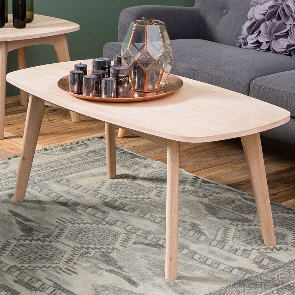 Florence Marte White Oak Coffee Table Image 1