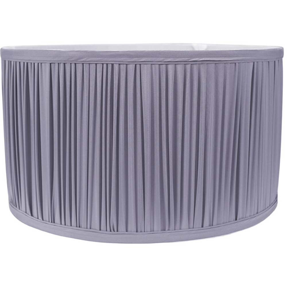 ValueLights Jess Powder Blue Ruched Pleated Small Drum Lamp Shade Image 1