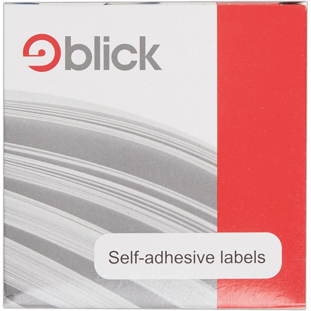 Blick Red Round Self Adhesive Label in Dispenser 19mm 1280 Pack Image 1