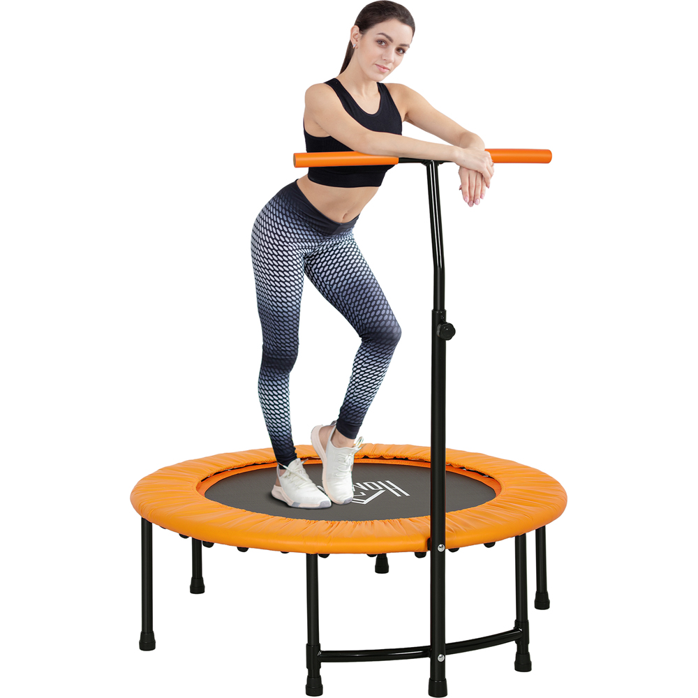 HOMCOM 3ft Orange Fitness Trampoline Image 3