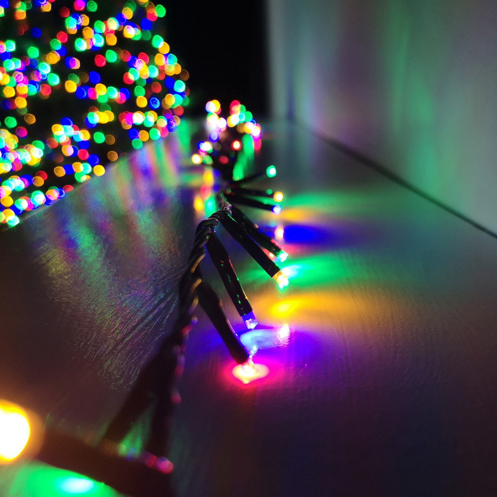Samuel Alexander 3000 Multicolour LED Multi-Function Green String Light 75m Image 1