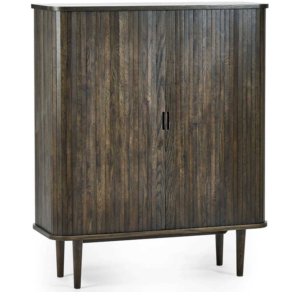 Julian Bowen Arya 2 Door Dark Oak Effect Drinks Cabinet Image 2