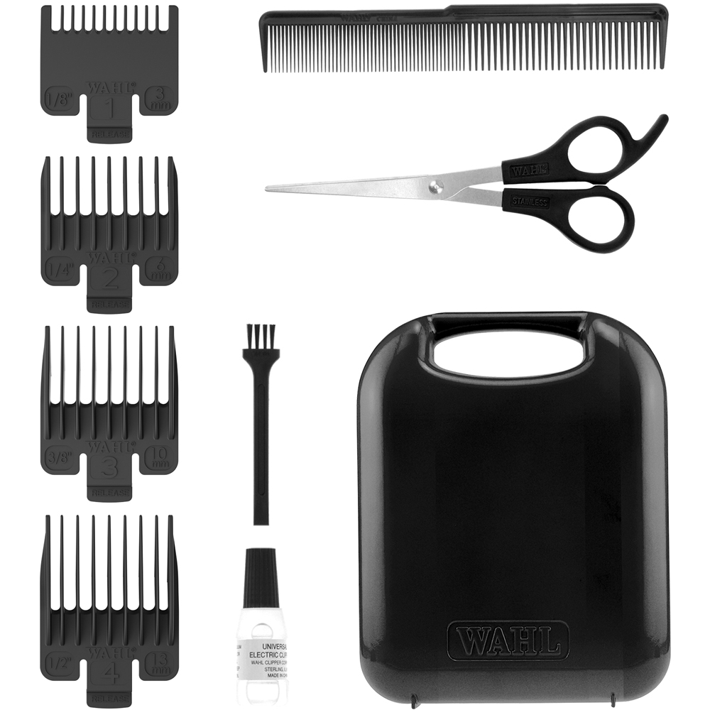 Wahl Close Cut Mains Powered Hair Clipper with Close Attachment Combs Image 6