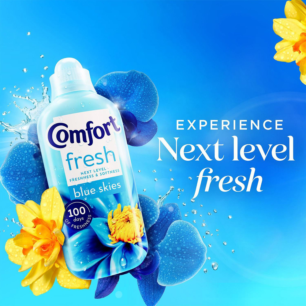 Comfort Fresh Blue Skies Liquid Fabric Conditioner 52 Washes 1.56L 6 Pack Image 8