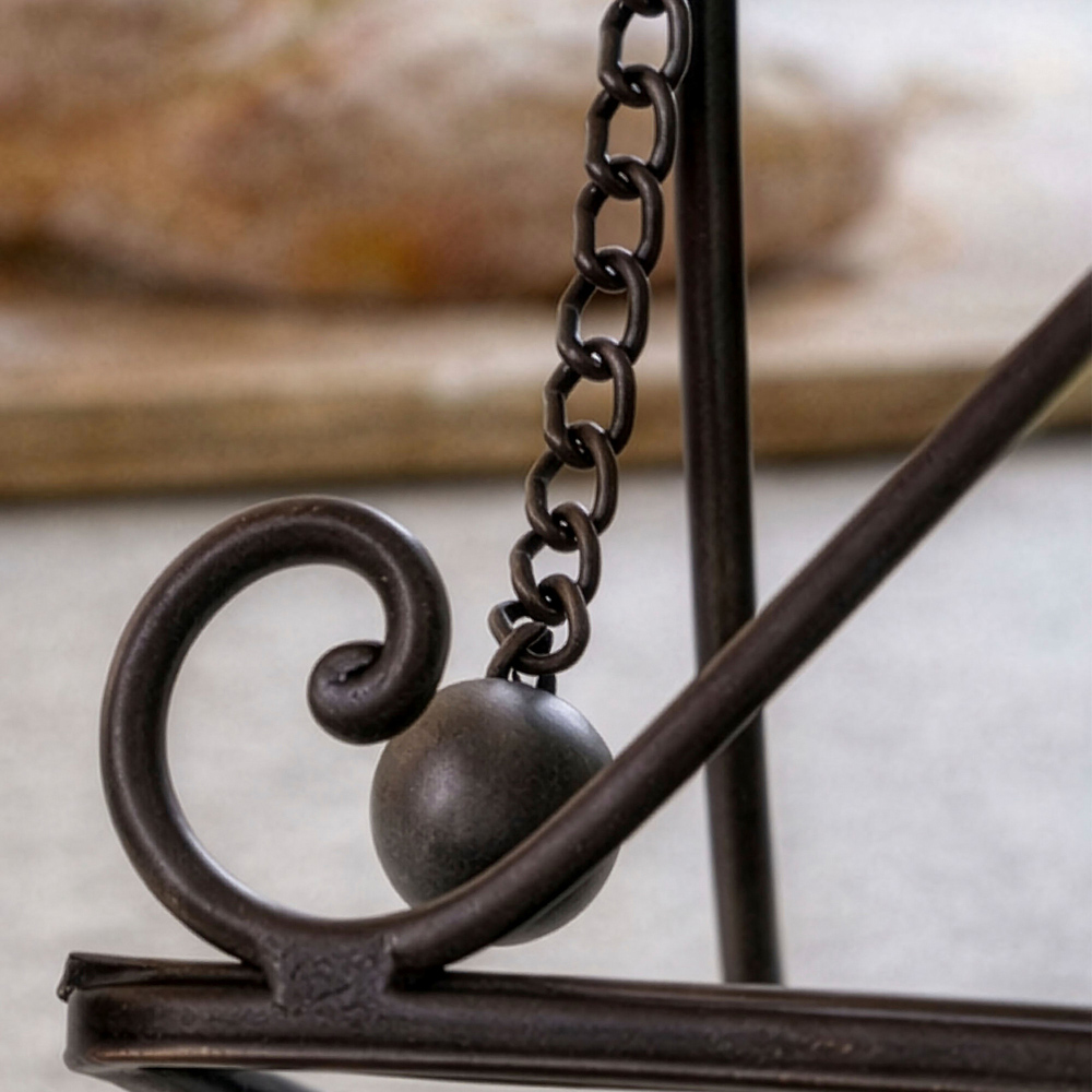 Dibor Amelie Antique Brown Iron Cook Book Stand Image 5
