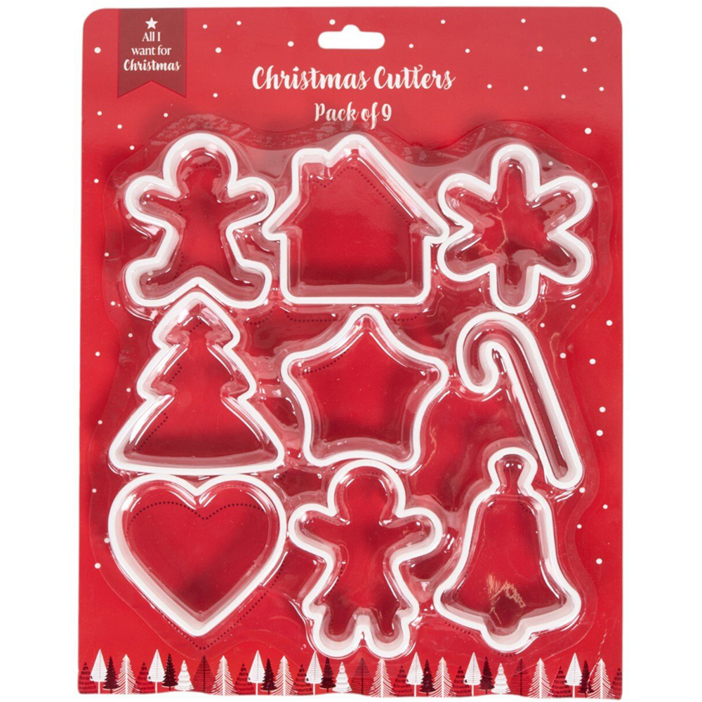 Pack of 9 Christmas Cutters Image 1