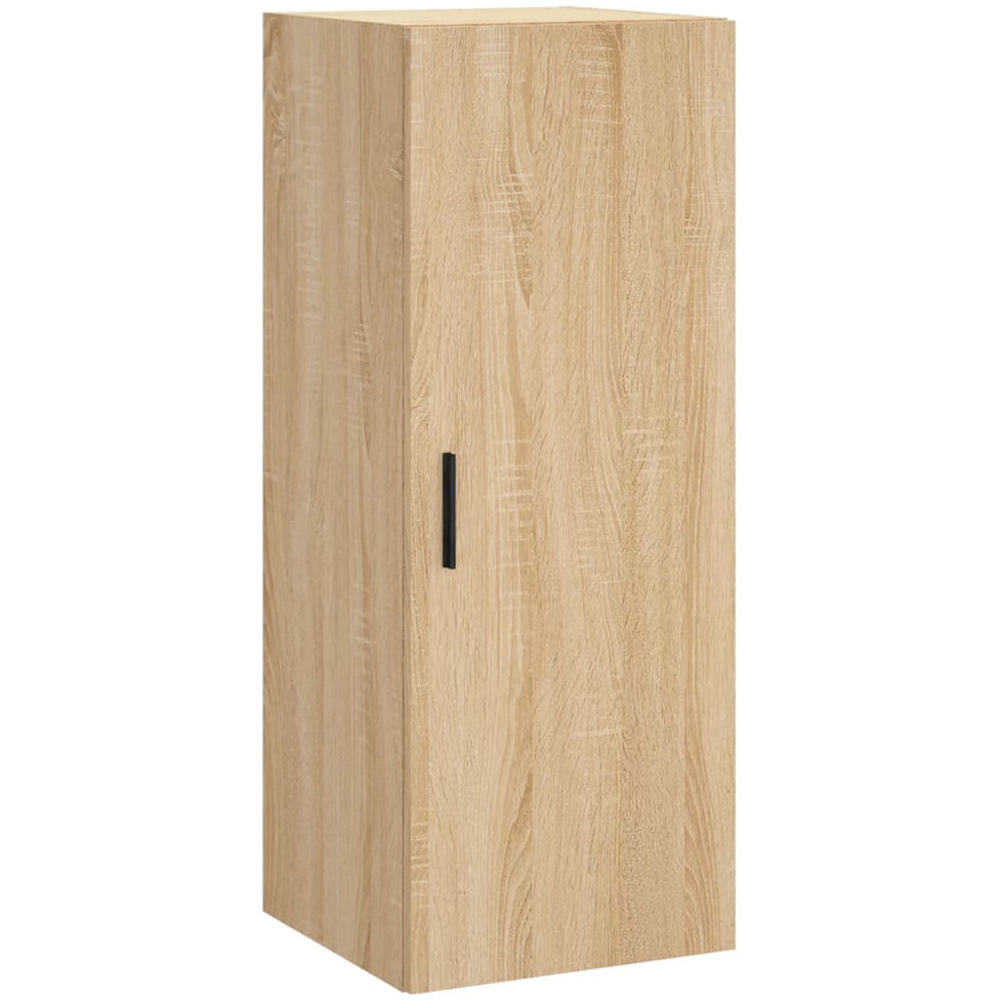 vidaXL Single Door 3 Shelf Sonoma Oak Highboard with Metal Legs Image 5