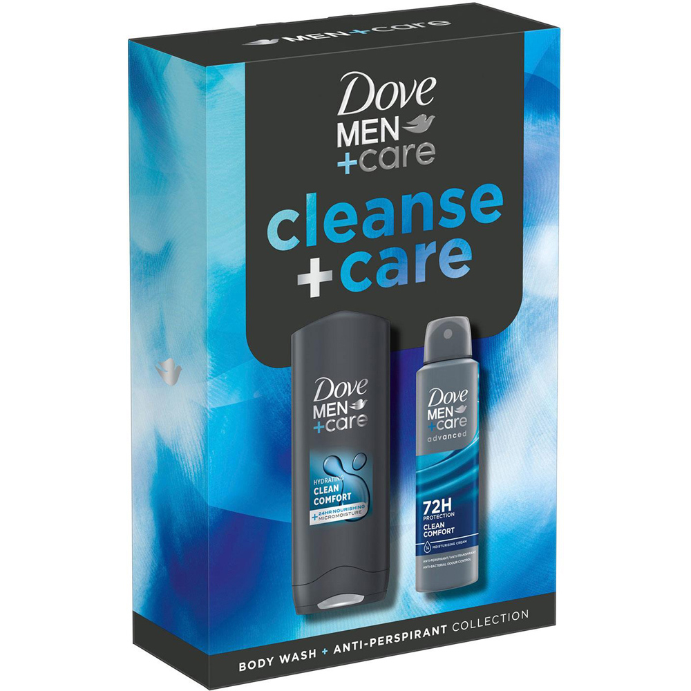 Dove Men+Care Cleanse and Care Bodywash and Bodyspray Duo Gift Set 2 Pack Image 4
