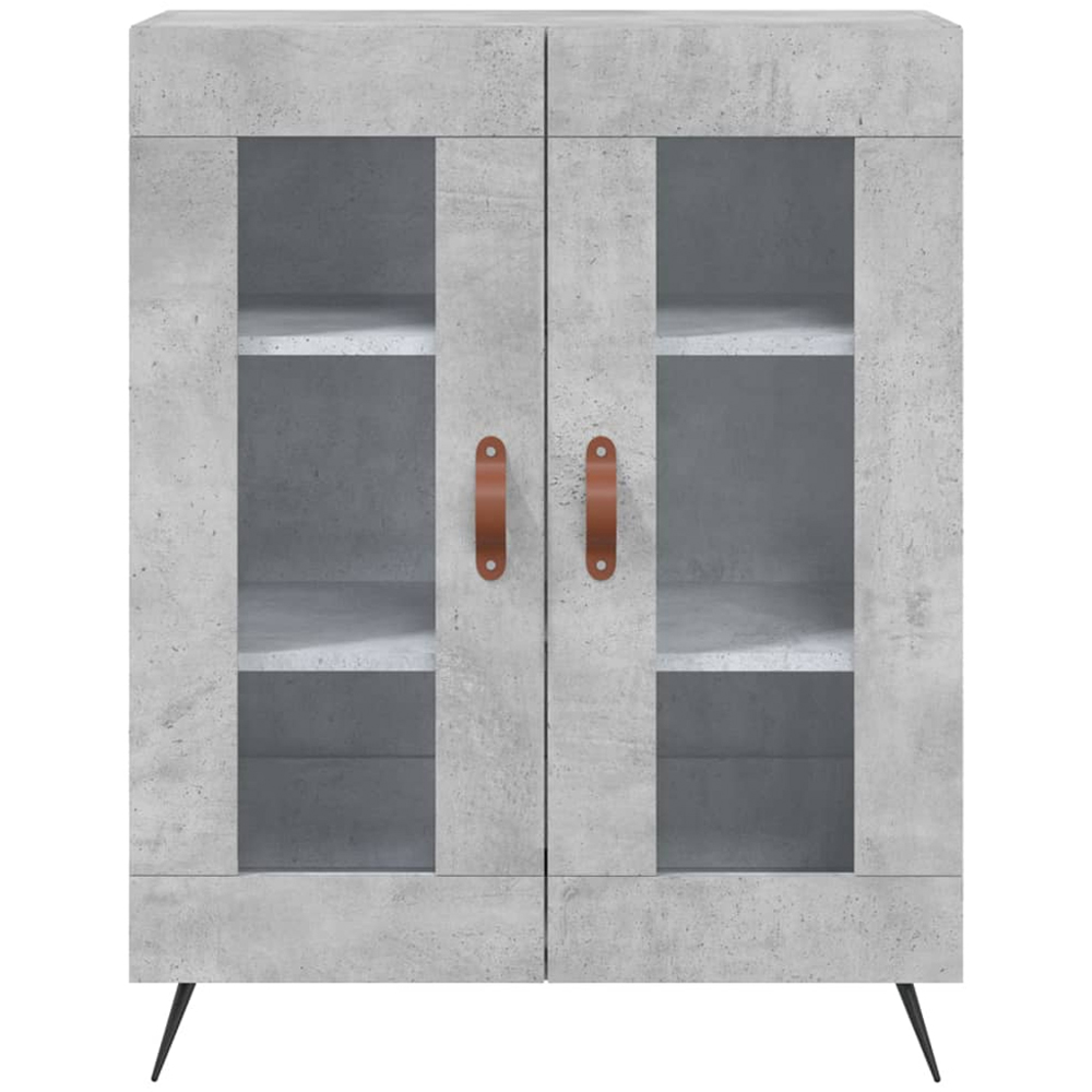 vidaXL 4 Door Grey Highboard Image 8