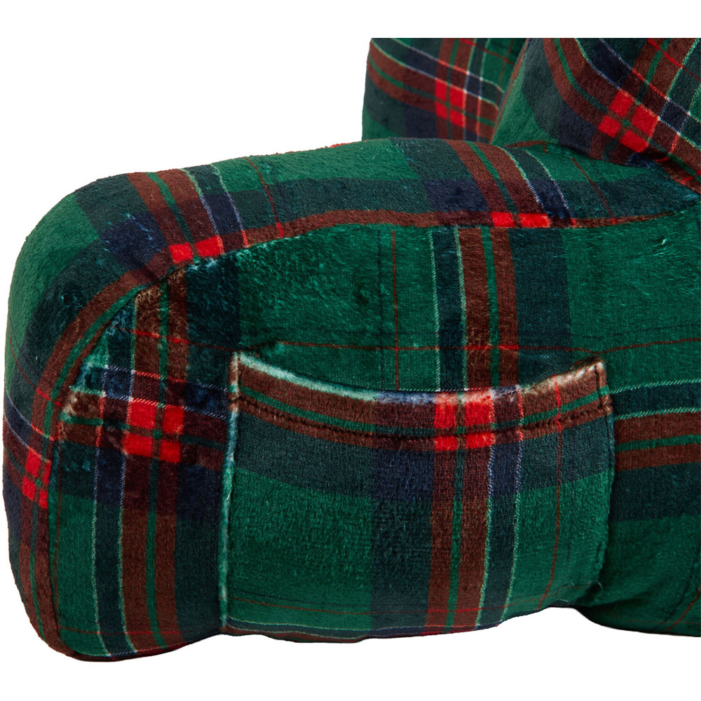 Tartan Check Cuddle Chair Green Image 5
