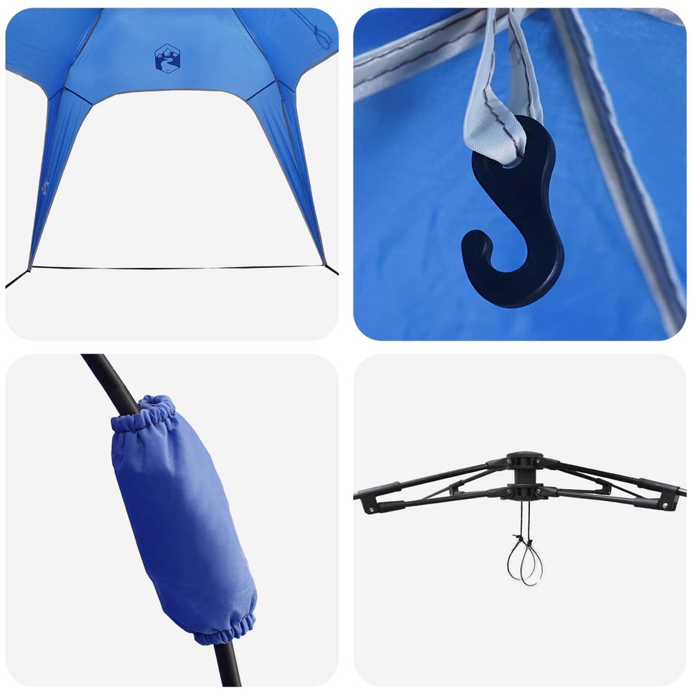 vidaXL 4 Person Instant Tent Blue Image 8