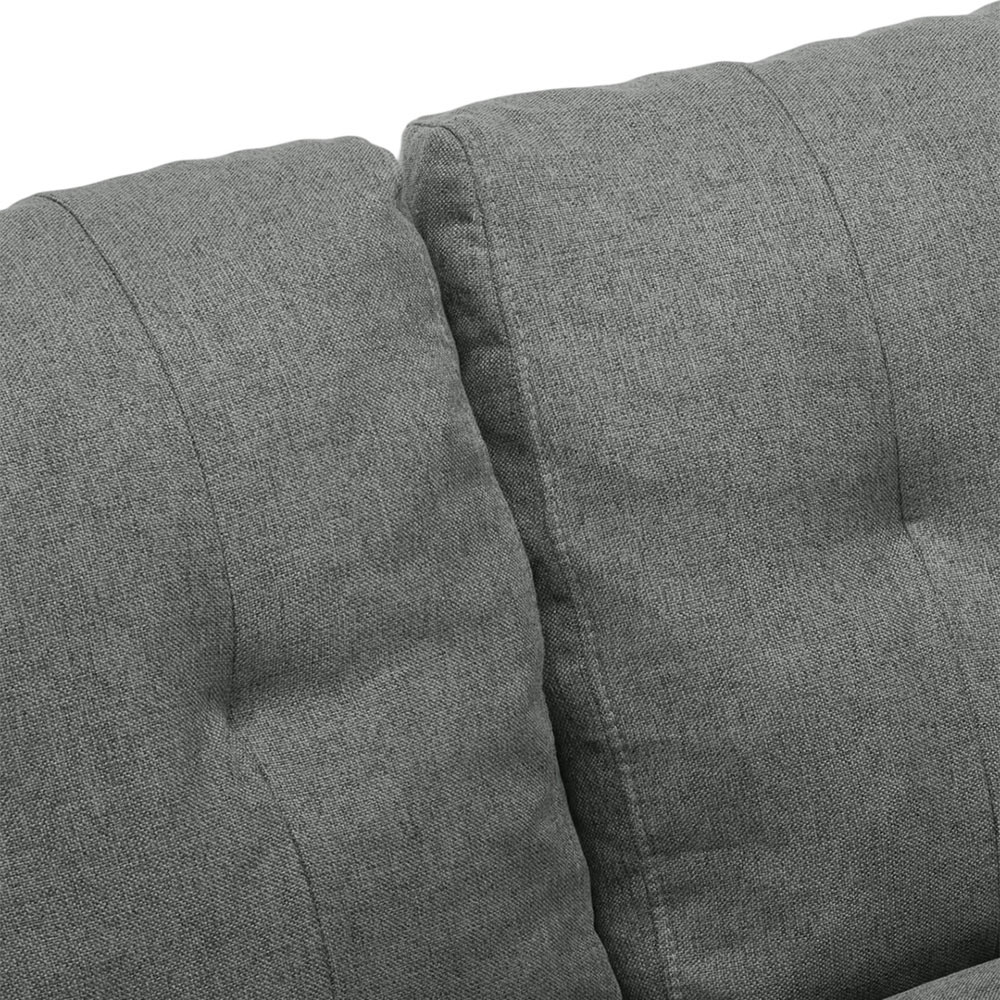 Living and Home 2 Seater Grey Linen Pull Out Sofa Bed with USB Port | Wilko