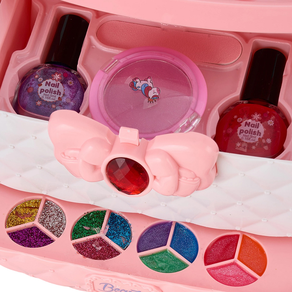 H&O Direct Kids 40 Piece Washable Pretend Makeup Set with Box Image 4