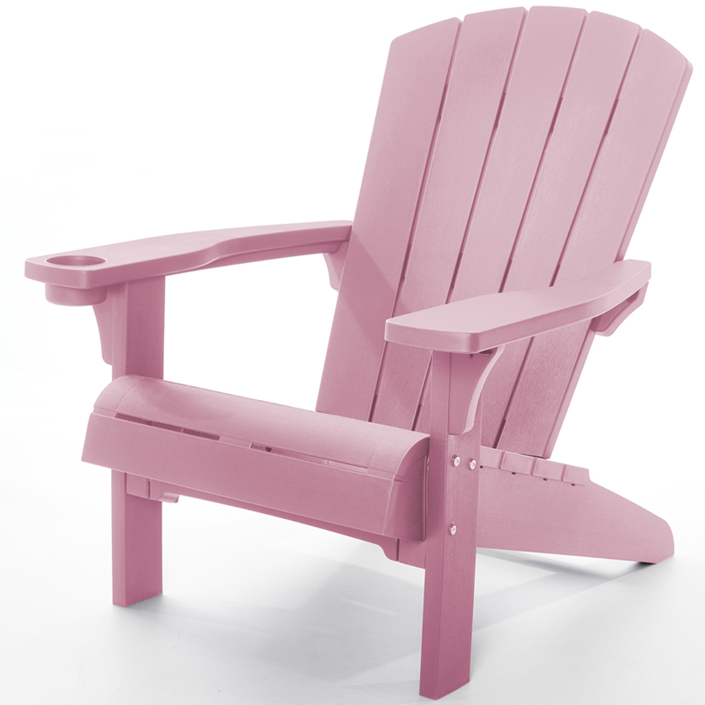 Keter Set of 2 Old Pink Adirondack Chair Image 3