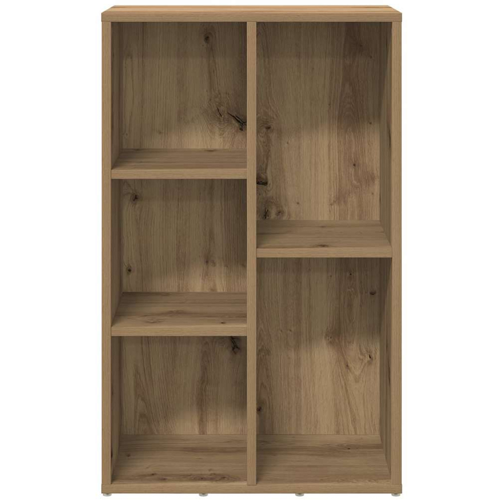 vidaXL 5 Shelf Artisan Oak Bookcase Image 3