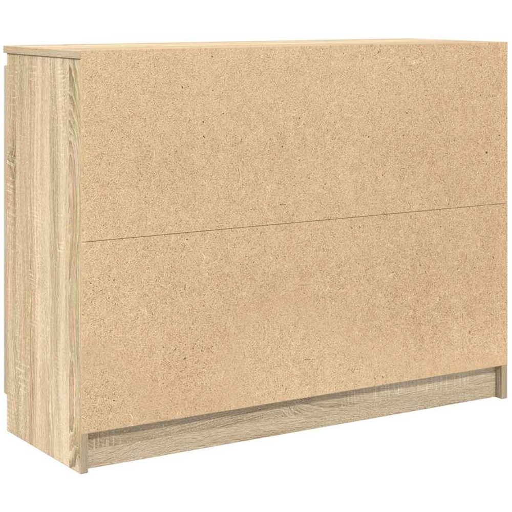 vidaXL 2 Door 4 Drawer Sonoma Oak Sideboard Image 8