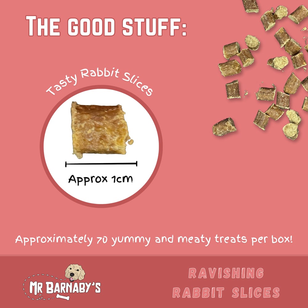 Mr Barnaby's Ravishing Rabbit Slices Dog Treats 2 Pack Image 2