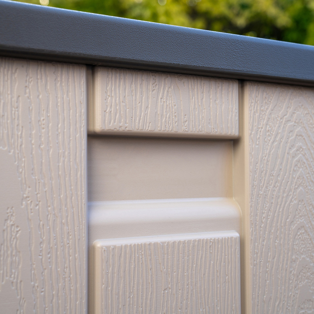 Lifetime Products 567L Tan and Brown Outdoor Deck Storage Box Image 5