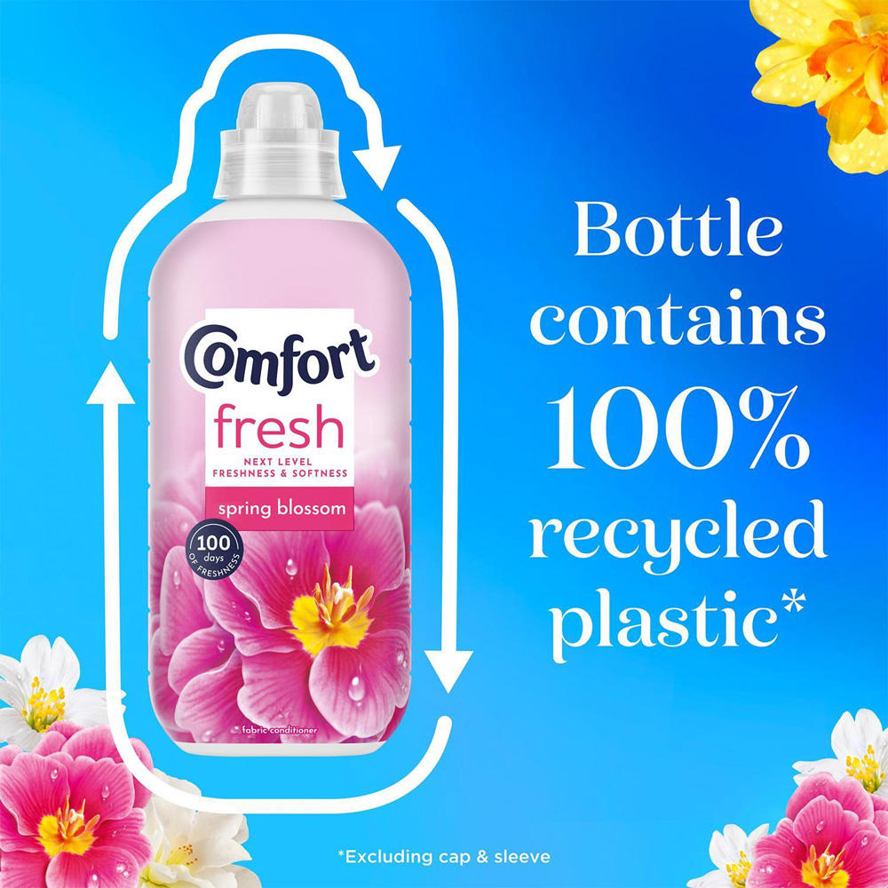 Comfort Fresh Spring Blossom Liquid Fabric Conditioner 31 Washes 930ml 8 Pack Image 8