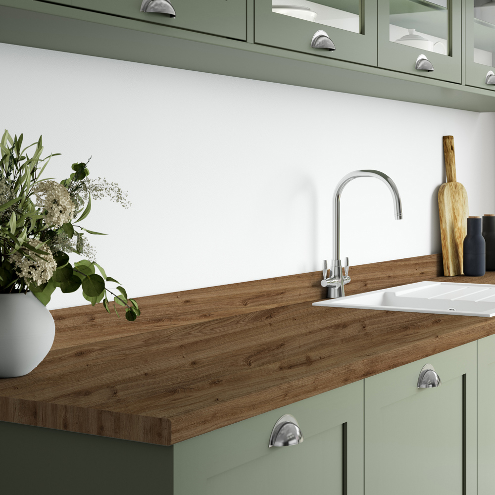 Wilsonart Chalet Oak Postformed Breakfast Bar Worktop 38mm Image 2