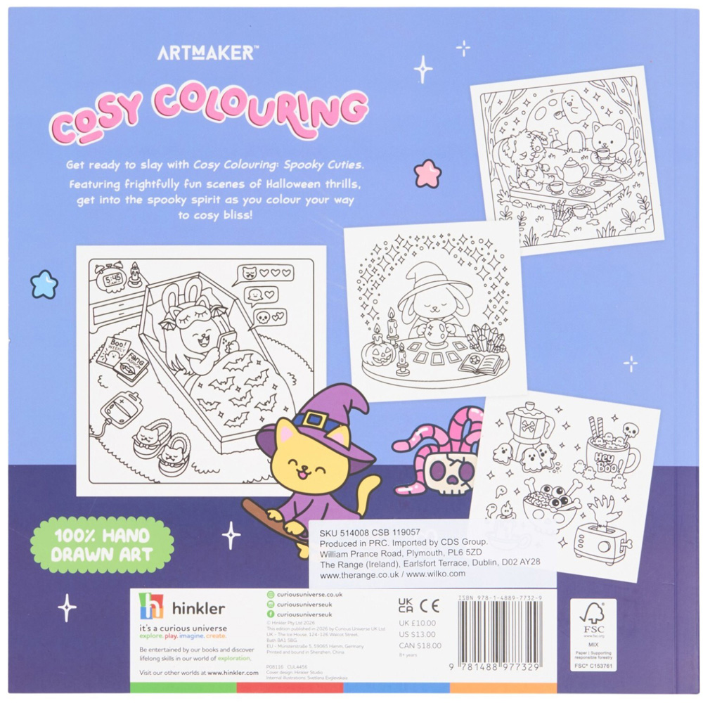 Halloween Cosy Colouring Book Image 2