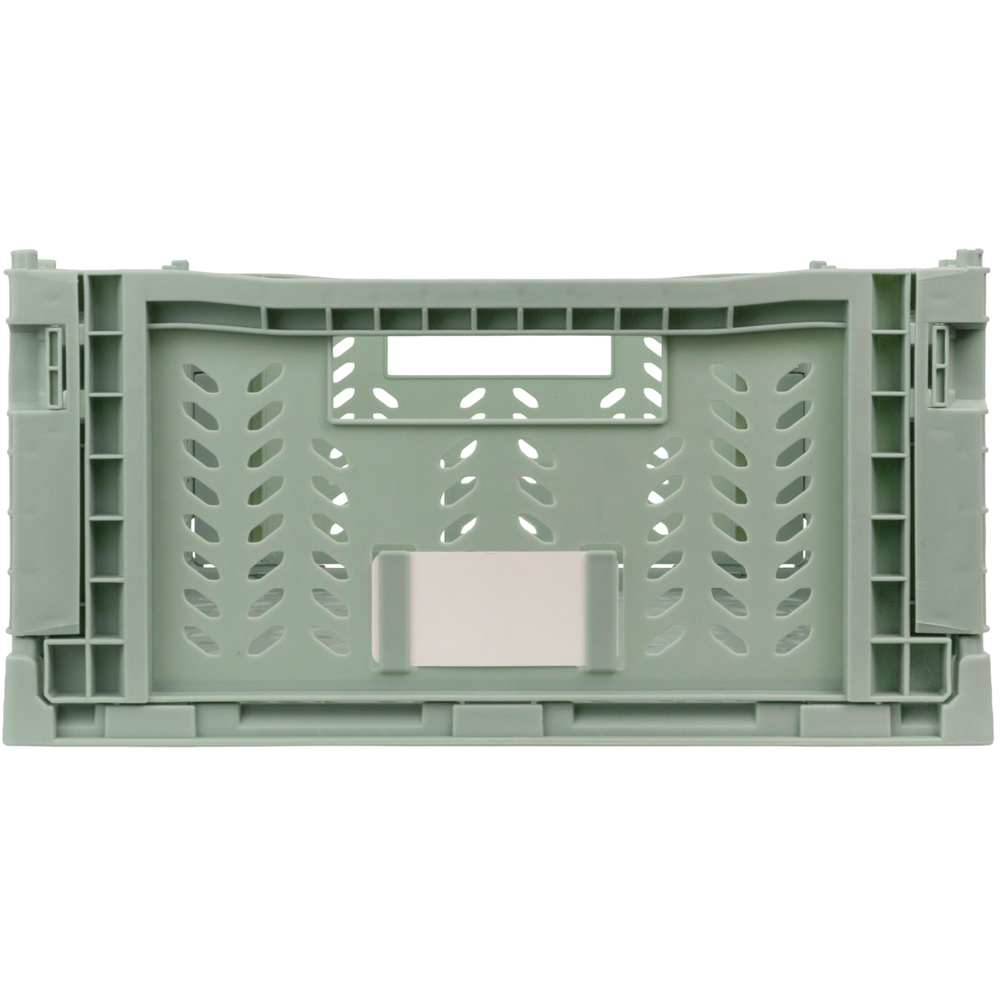 JVL Stackit Green Foldable Storage Crate 14.5L 2 Pack Image 4