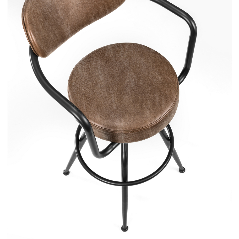 Julian Bowen Barbican Brown Bar Stool Image 4