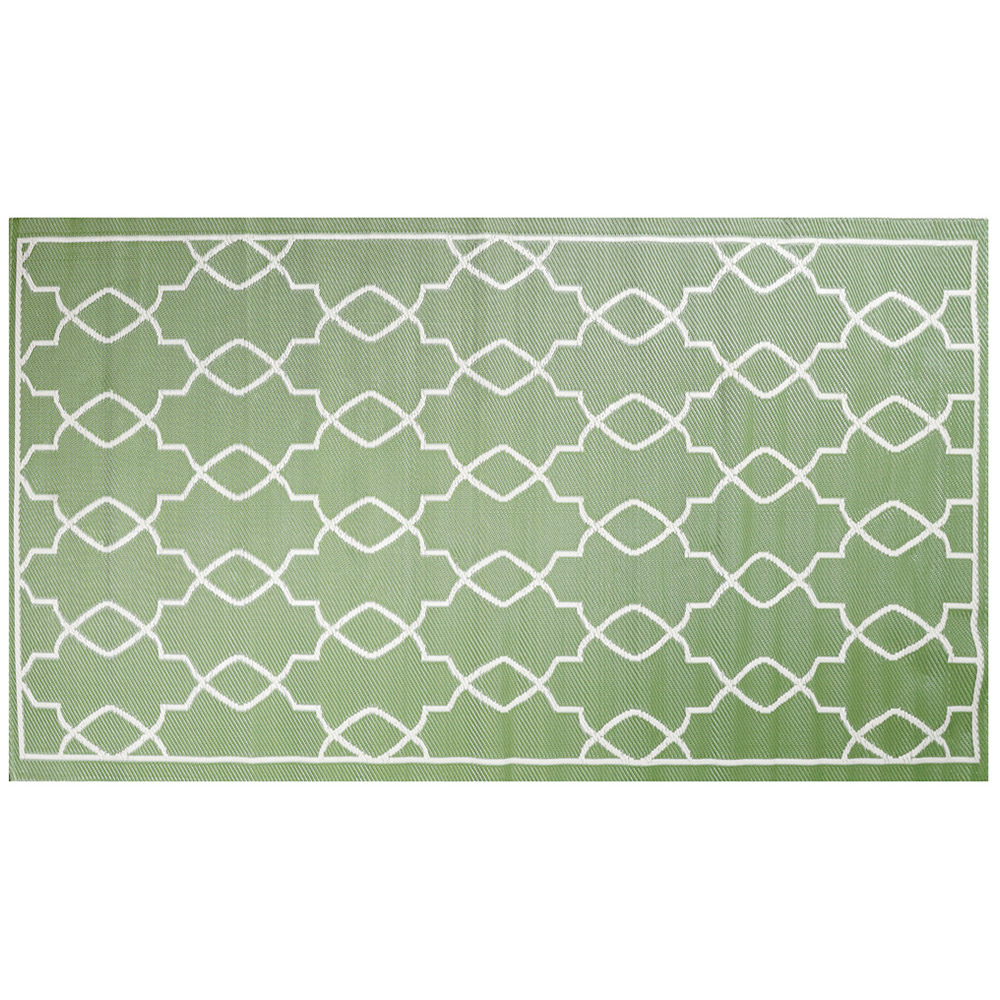 Streetwize Vintage Cream and White Reversible Outdoor Rug 120 x 180cm Image 1