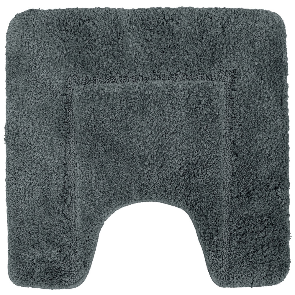 Mayfair Charcoal Micro Fibre Bath Mat Set Image 4