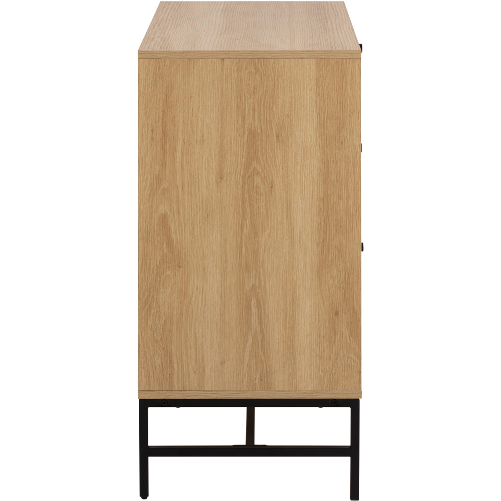 Florence Albany 3 Drawer Oak Chest of Drawers Image 4