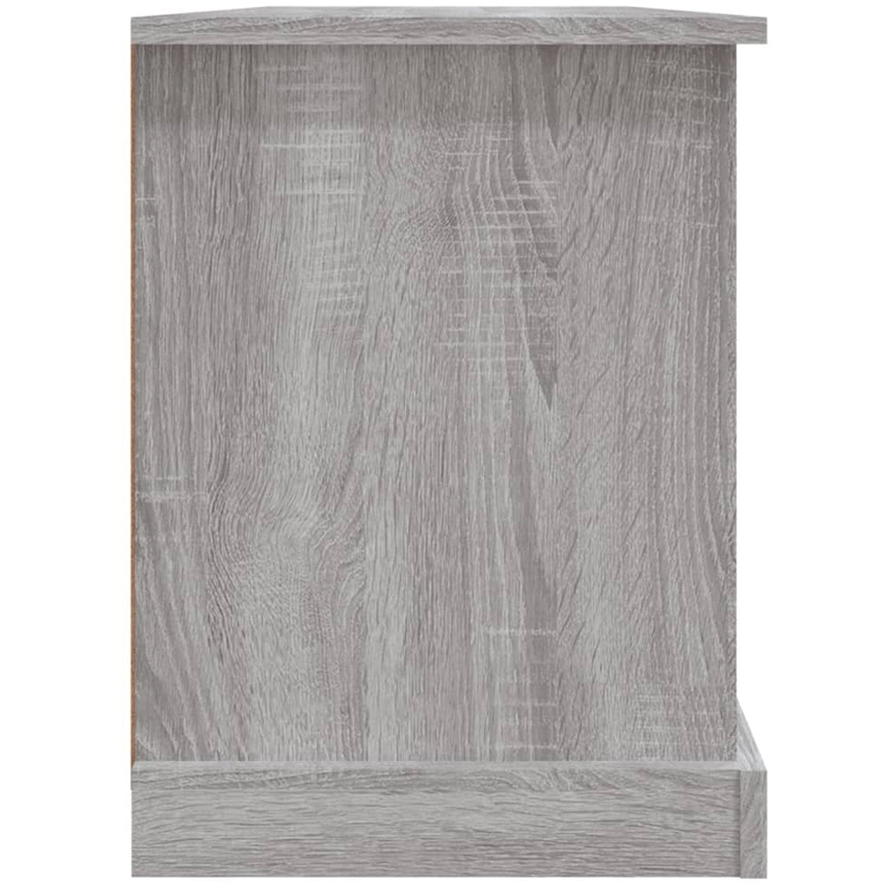 vidaXL 2 Drawer 4 Shelf Grey Sonoma TV Cabinet Image 6