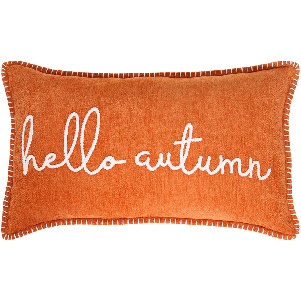 Hello Autumn Cushion Orange Image 1
