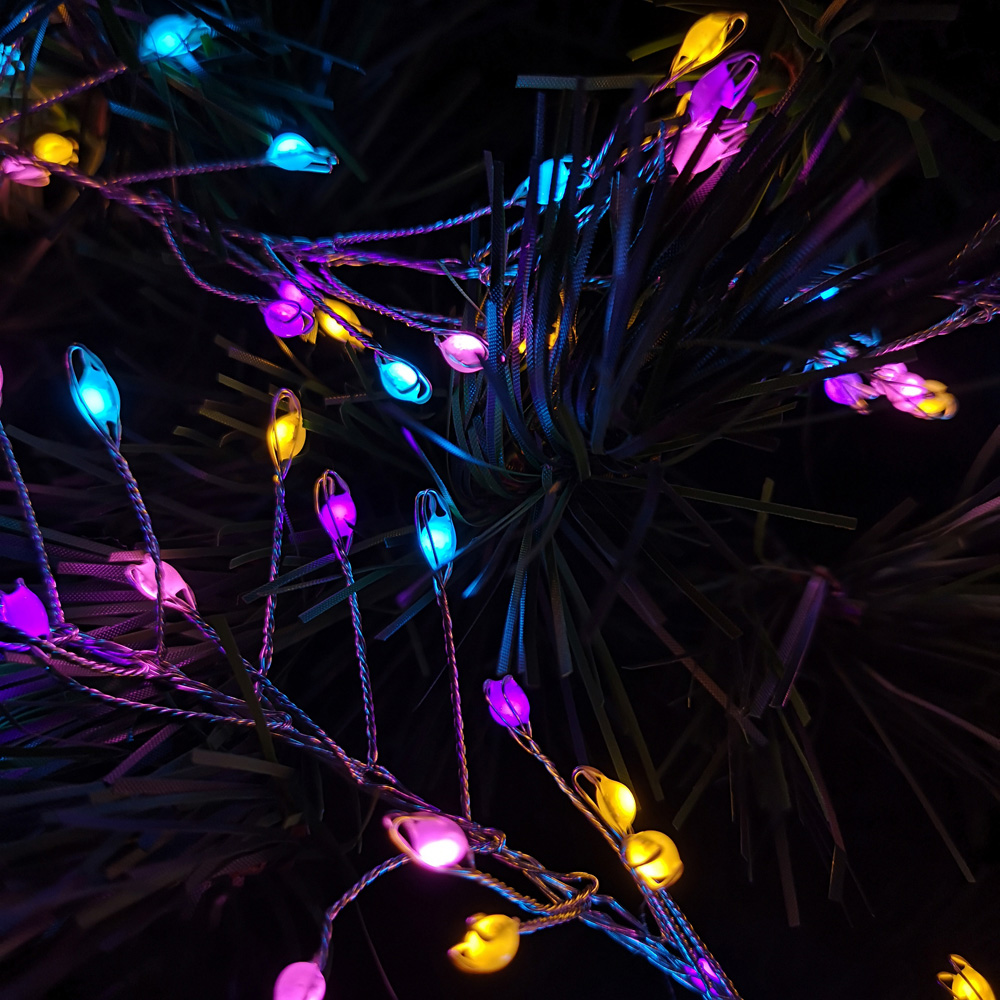 Premier UltraBrights 800 Rainbow LED Silver Pin Wire Cluster Light 5.5m Image 6