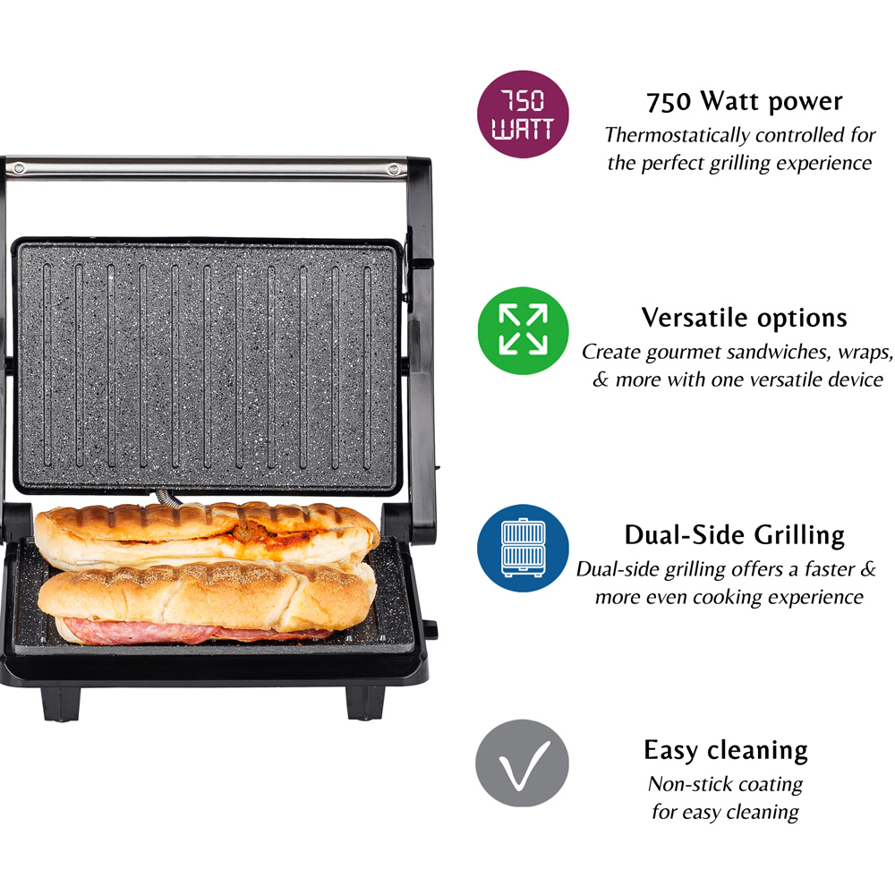 Innoteck Kitchen Pro Panini Press and Health Grill 750W Image 7