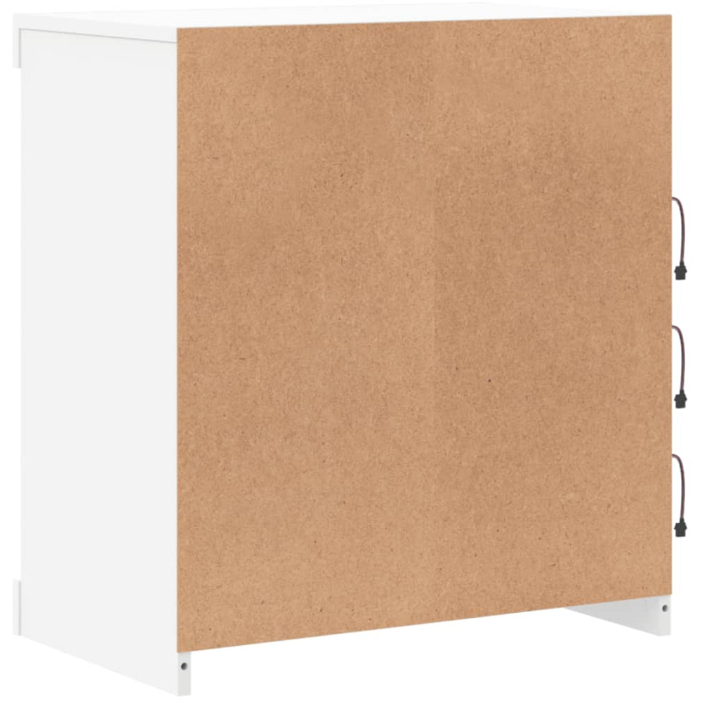 vidaXL 4 Shelf White LED Sideboard Image 7