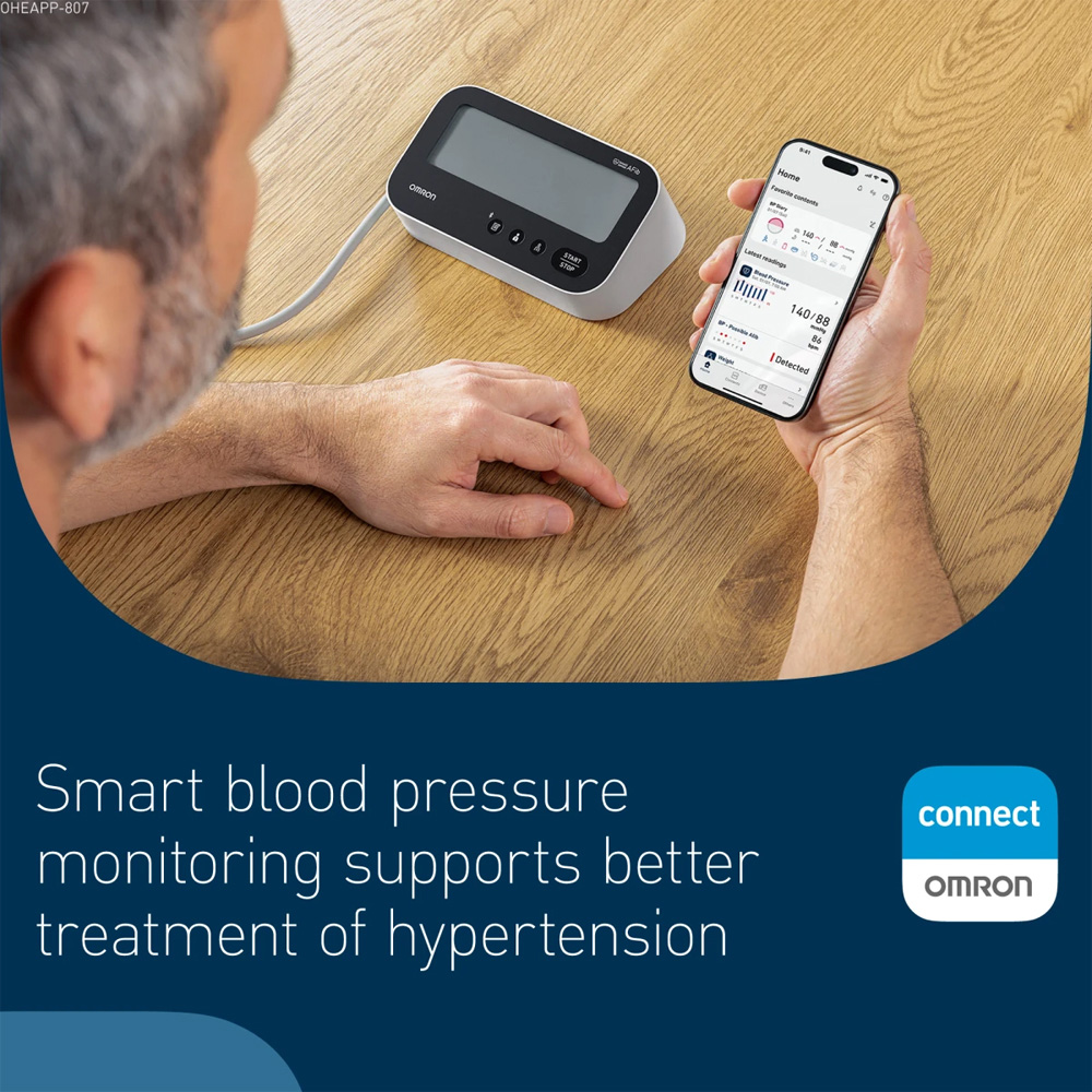 Omron M4 Connect AFib Automatic Bluetooth Upper Arm Blood Pressure Monitor Image 5