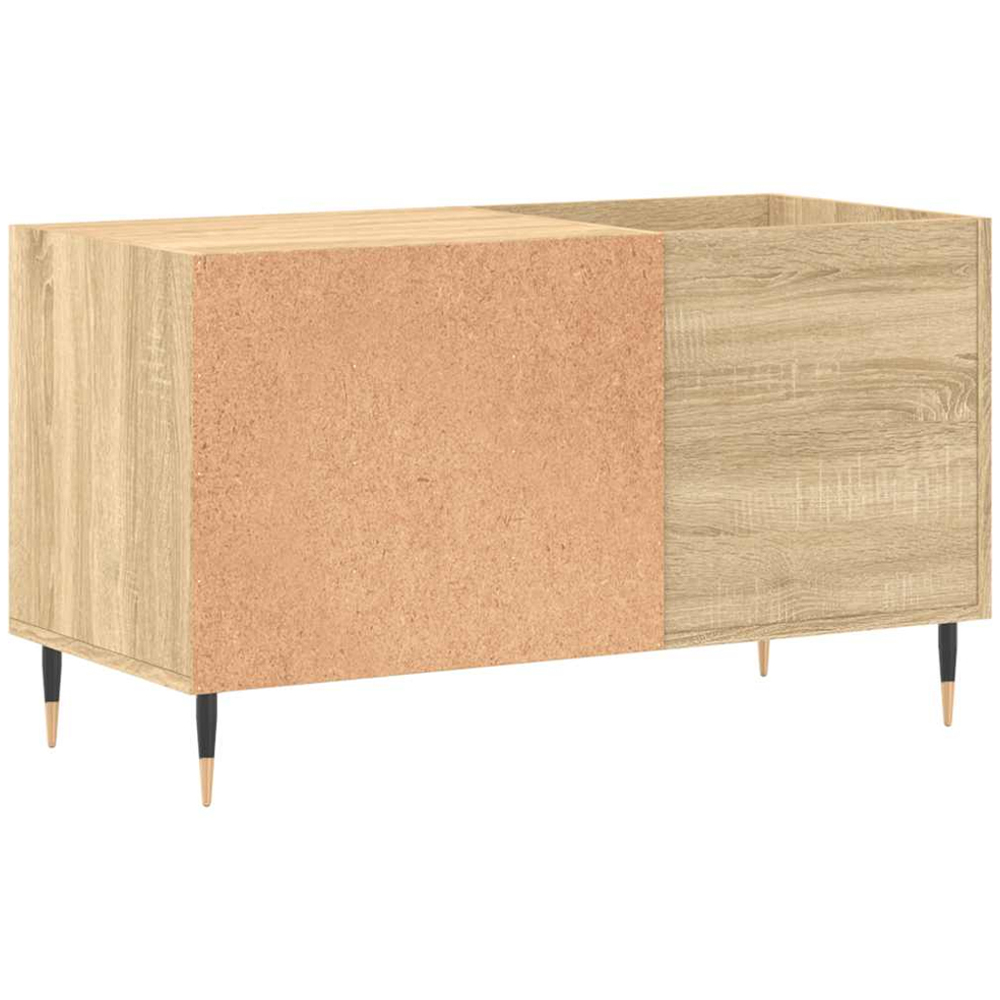 vidaXL 2 Shelf Sonoma Oak Record Cabinet Image 6
