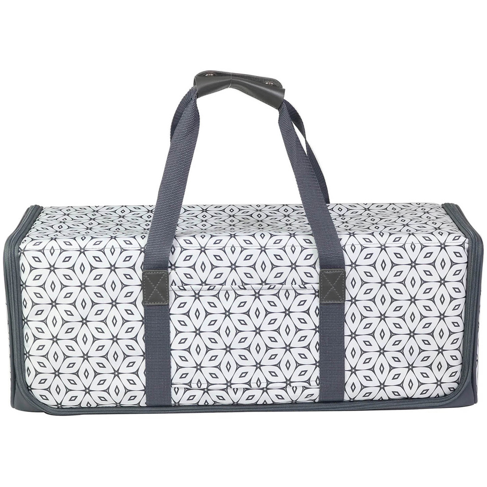 Everything Mary EVM12862-1 Grey White Geometric Diecut Machine Carry Case 56 x 20 x 23cm Image 5