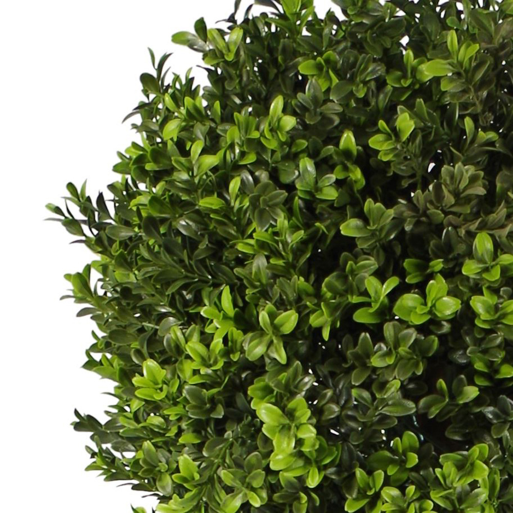 Botanik Boxwood Buxus Ball Topiary Artificial Tree with Real Wood Trunk in Pot 5ft Image 3