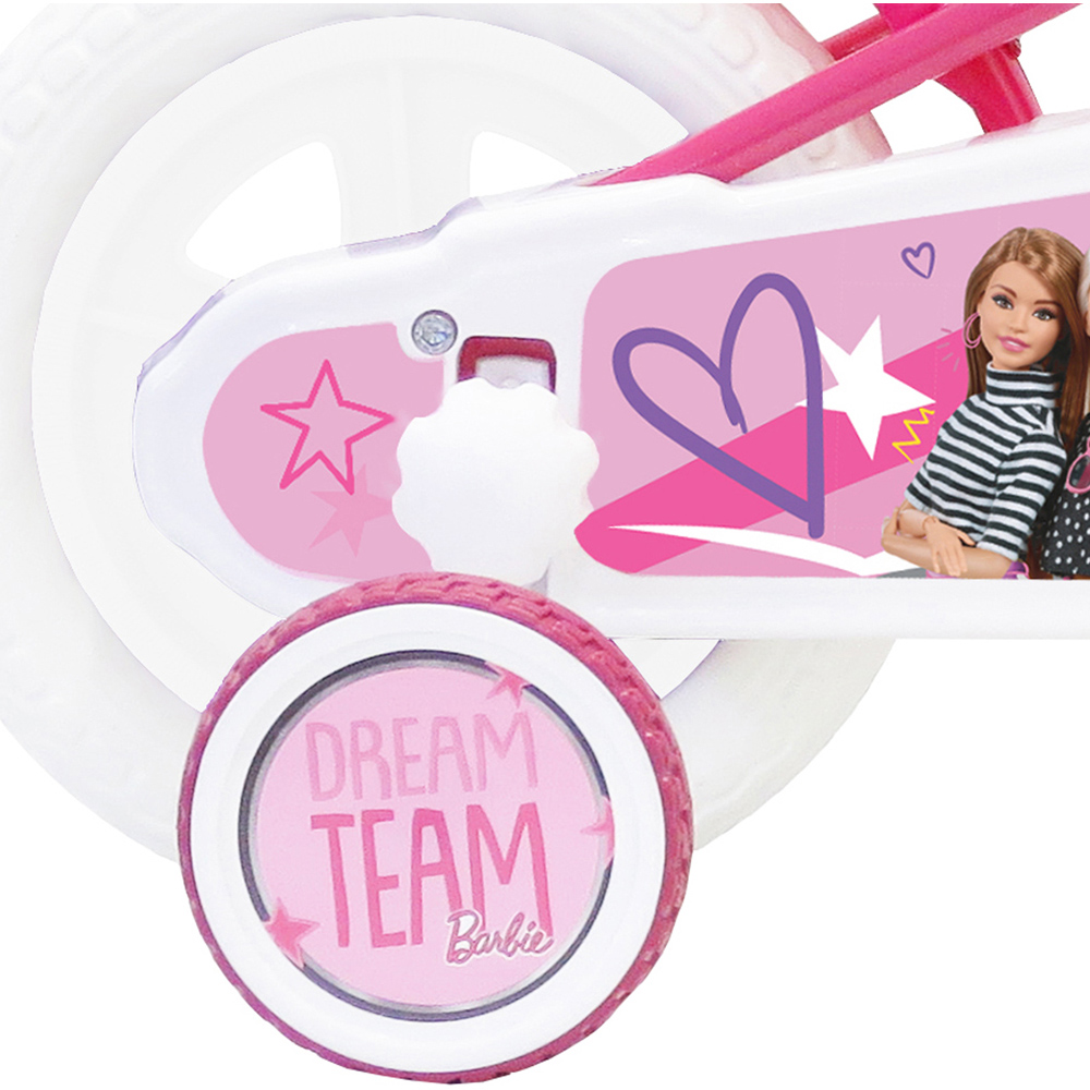 Denver Mattel Barbie 10 inch Kids Bicycle with Stabilisers Image 5