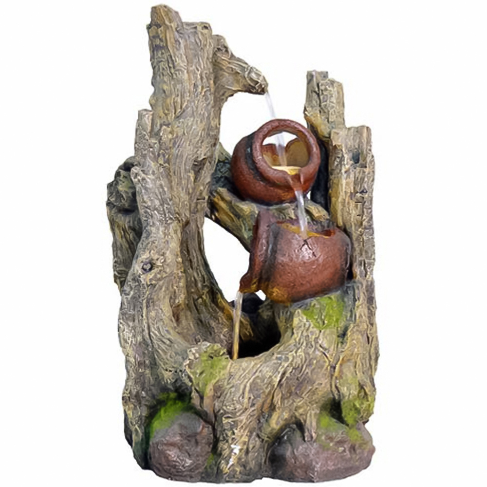 Tranquillity Hemlock Mains Powered LED Water Feature Image 1