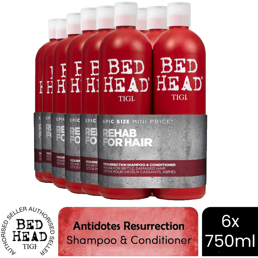 TIGI Bed Head Urban Antidotes Resurrection Shampoo and Conditioner Set 750ml 6 Pack Image 7