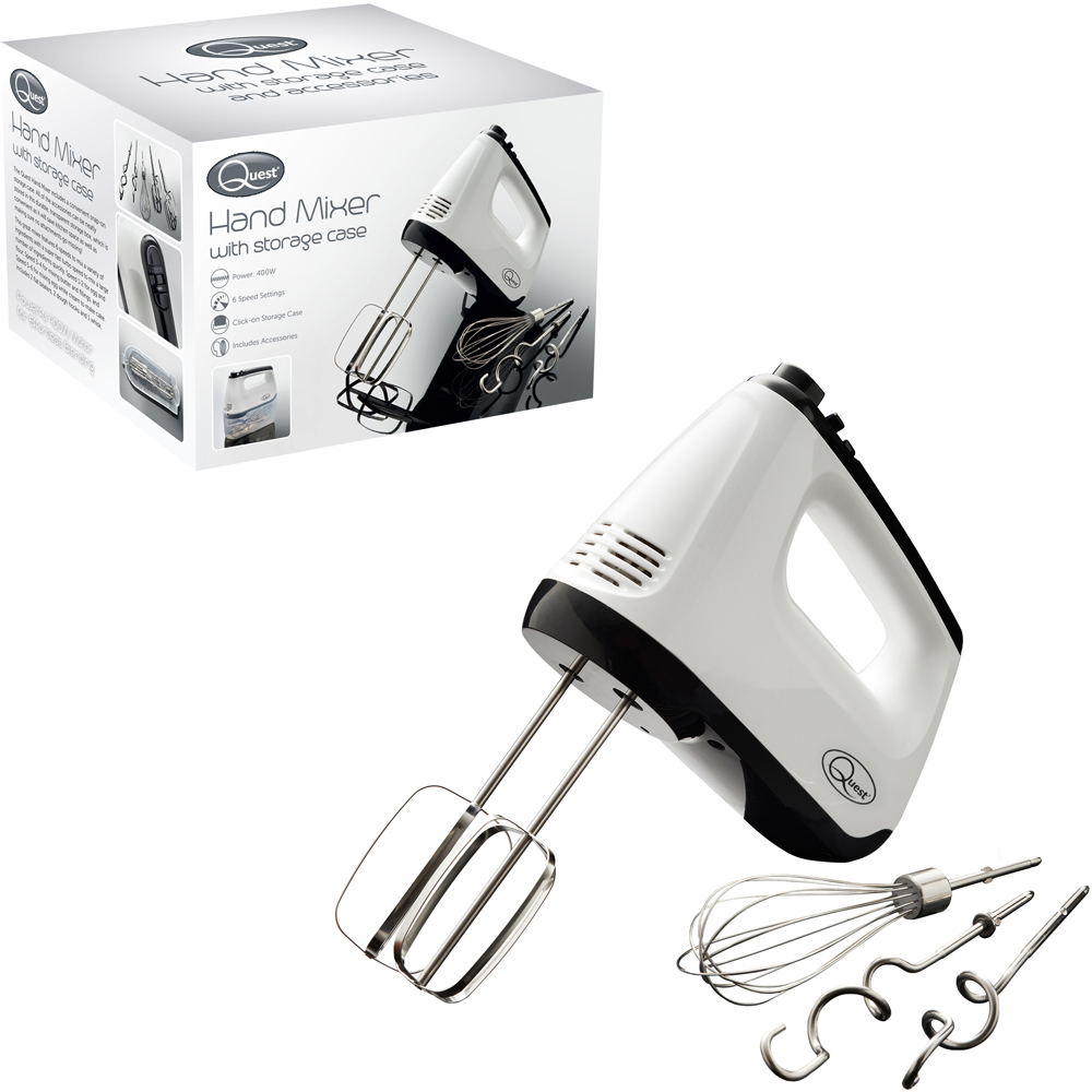 Benross White Hand Mixer with Storage Case Image 3