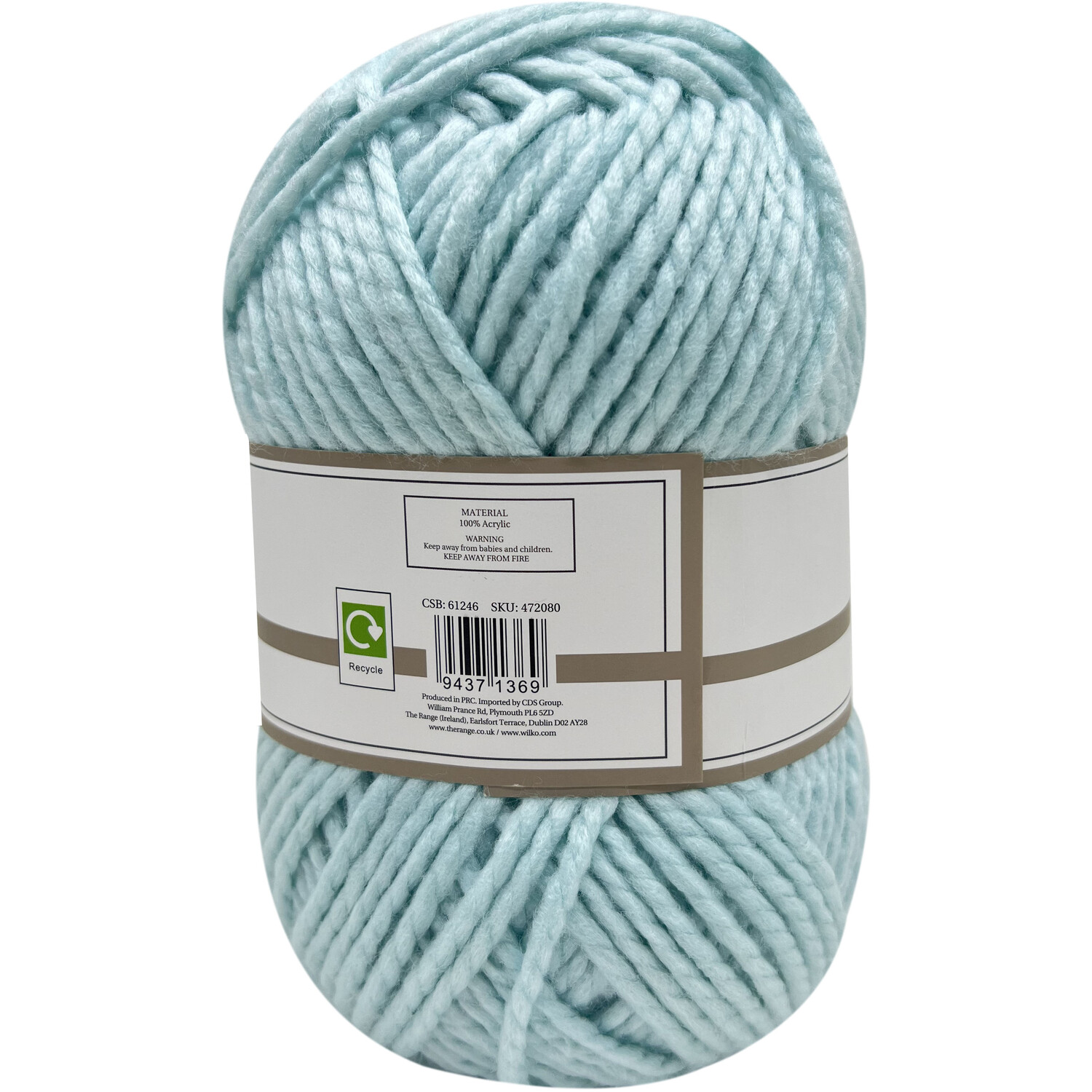 Chunky Knit Yarn Duck Egg Image 2