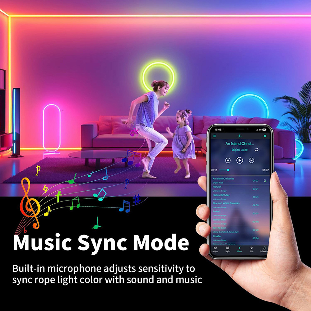 Ener-J Colour Changing LED Tape Light with Remote 5m Image 6