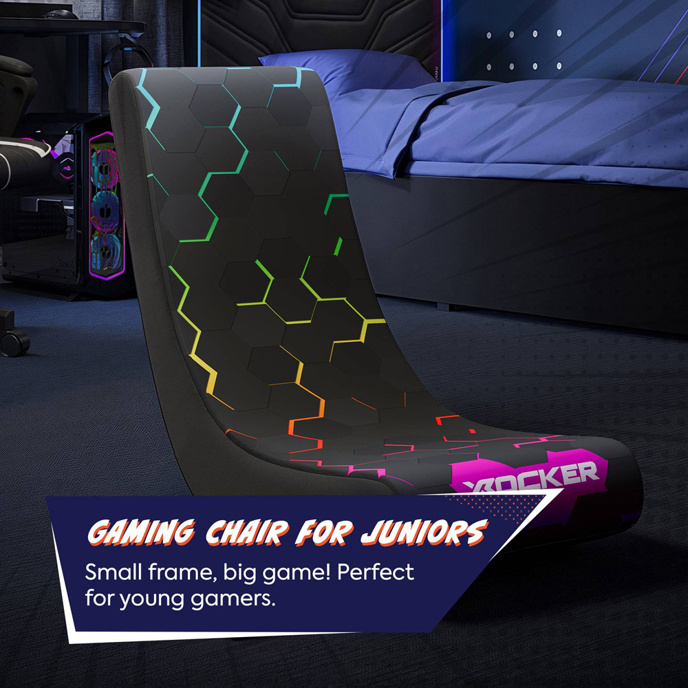 X Rocker Shadow 2.0 Green Floor Rocker Gaming Chair Image 6